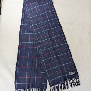 Authentic Burberry Lambswool Nova Check Scarf Blue | Unisex | Luxury Deal